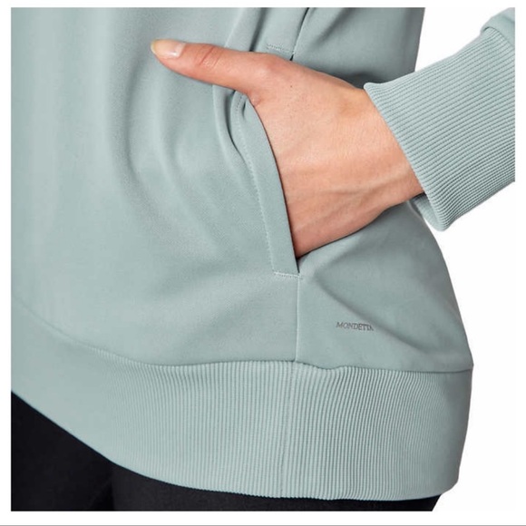 Mondetta Ladies Hoodie, Green (L) - Picture 6 of 6